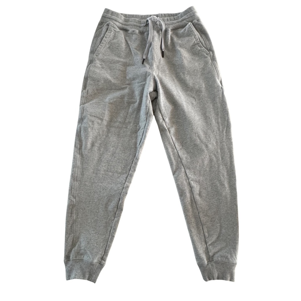 Gettees Gray Lounge Set Sweatshirt Joggers Supima Cotton Made in USA Women S - Picture 2 of 7